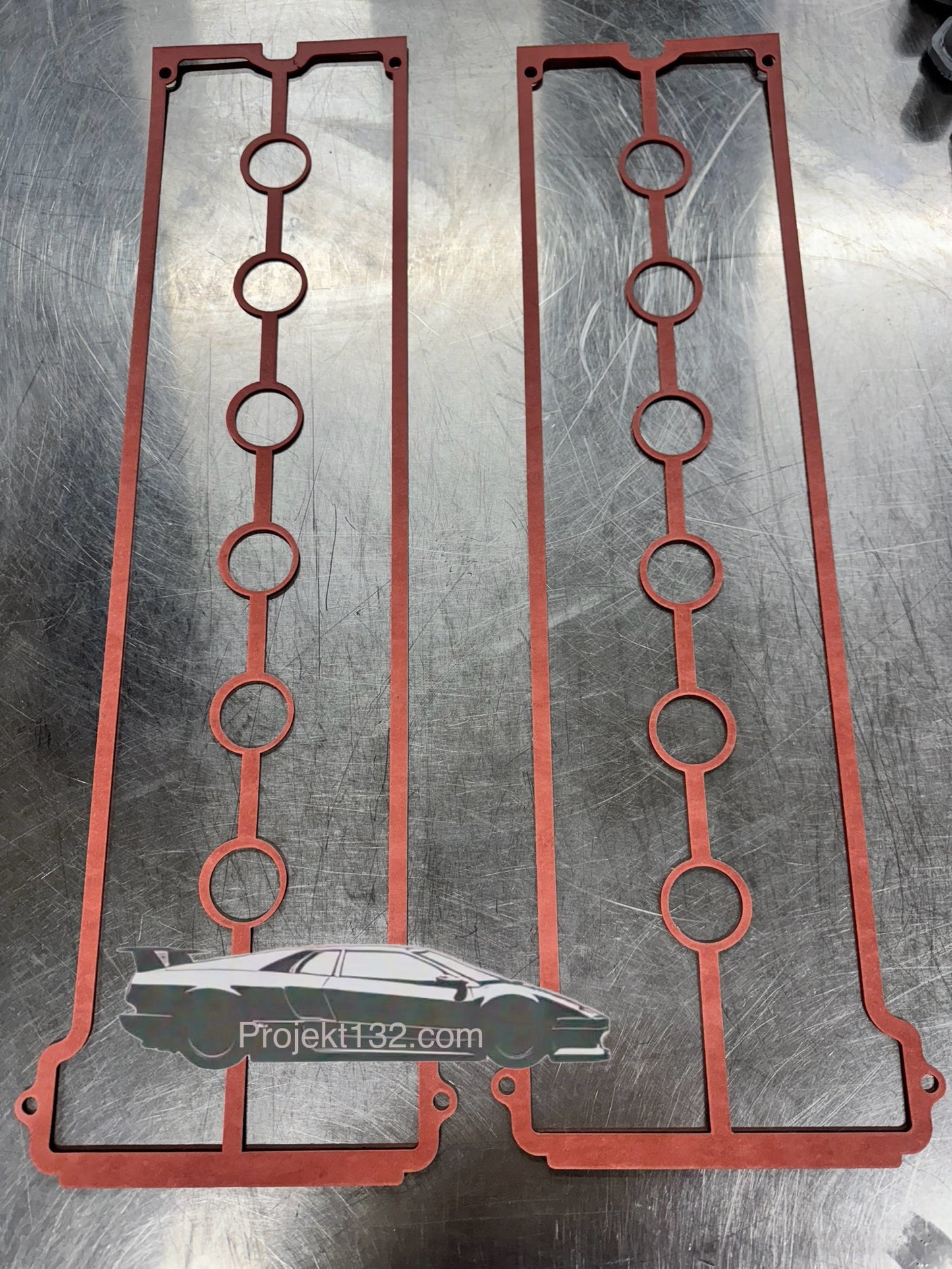 Lamborghini Diablo Valve Cover Gasket Set LH OEM PN 1120813 (Discontinued)
- RH OEM PN 1120811