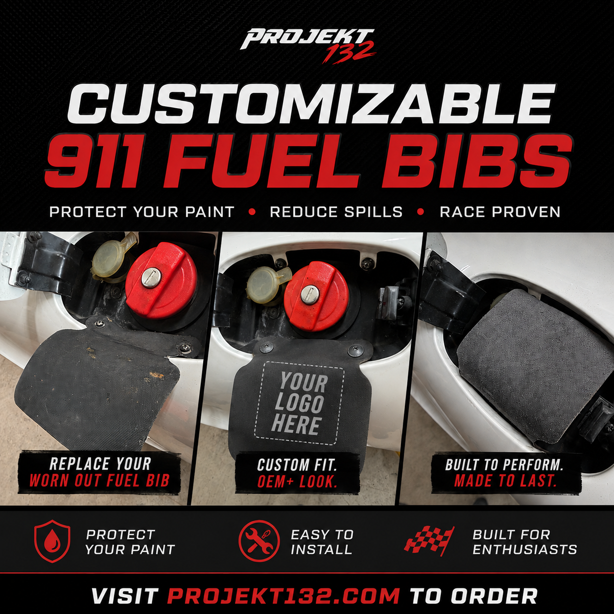 Porsche 911 Fuel Bib - Customizable